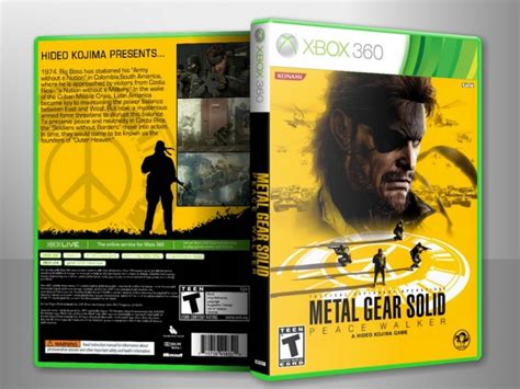 metal gear solid peace walker cardboard box|mgs peace walker xbox 360.